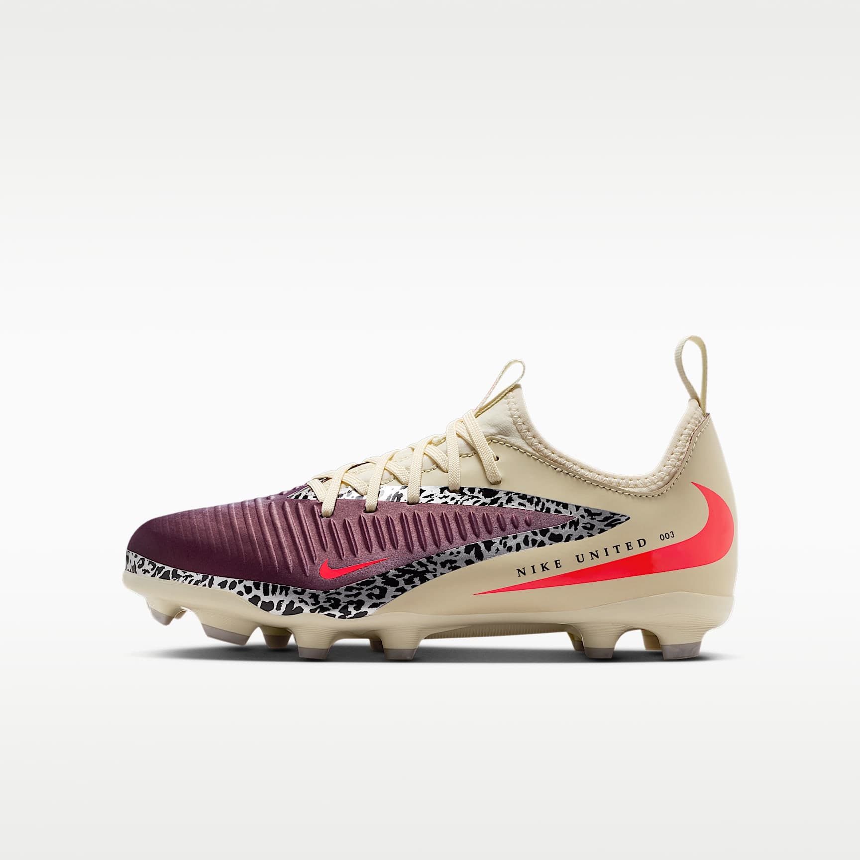 Nike United Jr. Phantom 6 Low Academy, Röd, bild 1